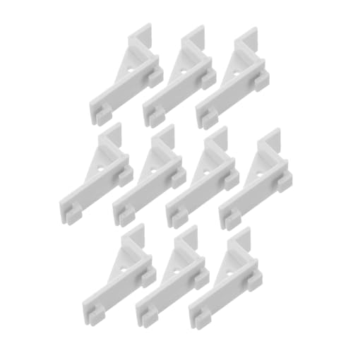 VILLFUL 10 Stück Kühlschrank Regal Clip Teiliges Gefrierfach Trennclip für Mühelose Organisation für Gefrierbare Lebensmittel Robustes Kunststoffmaterial Installieren von VILLFUL