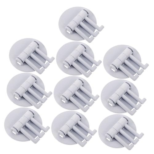 VILLFUL 10 Stück Rotierbare Wandhaken Selbstklebende Multifunktionale Haken für Handtücher Bad und Küche Bohrung Erforderlich Starke Haftung Platzsparend Stilvolles Design VILLFUL 10 Stück Rotierbare Wandhaken Selbstklebende Multifunktionale Haken für Handtücher Bad und Küche Bohrung Erforderlich Starke Haftung Platzsparend Stilvolles Design von VILLFUL