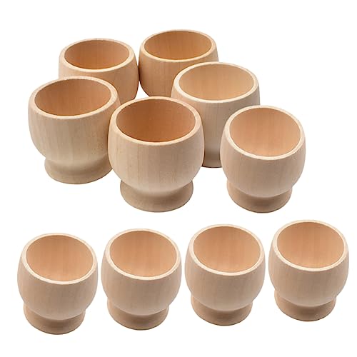 VILLFUL 10 Stück Teiliges DIY Eierbecher Holz Handgemachte Eierhalter für Kreative Farbgestaltung Glatte Oberfläche für Partys und Familienfeiern VILLFUL 10 Stück Teiliges DIY Eierbecher Holz Handgemachte Eierhalter für Kreative Farbgestaltung Glatte Oberfläche für Partys und Familienfeiern von VILLFUL