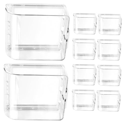 VILLFUL 10 Stück Teiliges Wasserdichte Steckdosenabdeckung Klarer Kunststoff Schutzbox für Außen Badezimmersteckdosen Spritzwassergeschützt Wetterfest Kompatibel von VILLFUL