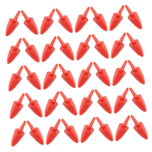 VILLFUL 100 Stück Karottennasen für Schneemänner DIY Bastelzubehör für Winterdekoration Robuste Kunststoffnase für Kreative Projekte und Familienaktivitäten von VILLFUL