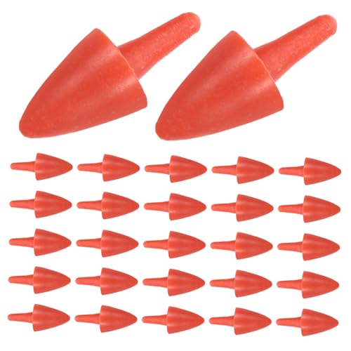 VILLFUL 100 Stück Karottennasen für Schneemänner Sicherheitsnasen für DIY Weihnachtsdeko Bastelbedarf für Winterprojekte Zubehörteile für Kreative Familienaktivitäten von VILLFUL