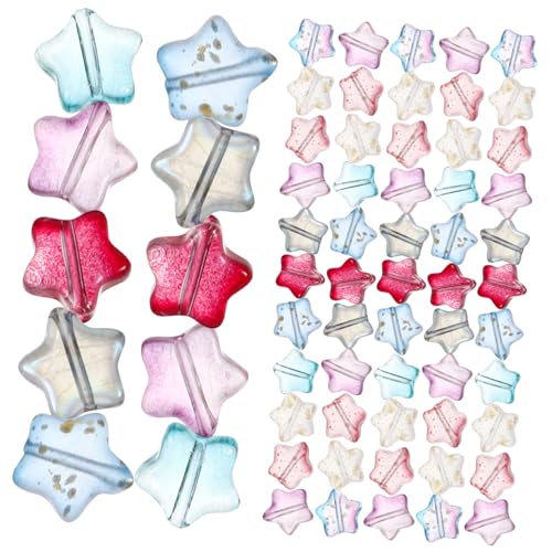 VILLFUL 100 Stück Kleine Glas Spacer Perlen Sternform Bunte Mischfarbe DIY Schmuck Zubehör für Armbänder Halsketten Bastelperlen zum Auffädeln und Originelles Schmuckdesign VILLFUL 100 Stück Kleine Glas Spacer Perlen Sternform Bunte Mischfarbe DIY Schmuck Zubehör für Armbänder Halsketten Bastelperlen zum Auffädeln und Originelles Schmuckdesign von VILLFUL