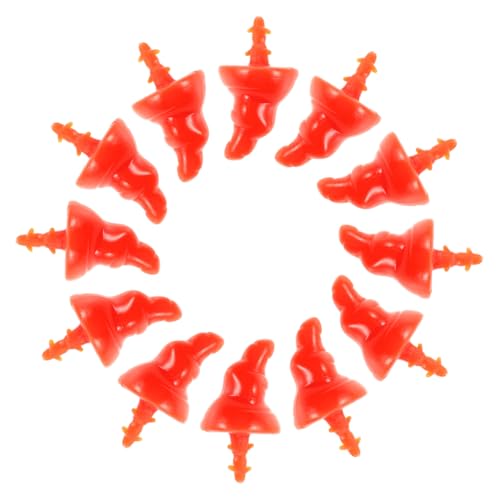 VILLFUL 100 Stück Teiliges Schneemann Nase Bastelzubehör Kunststoff Karottennase für DIY Weihnachtsdekoration Kreativitätsfördernd Winter Basteln Zubehör von VILLFUL