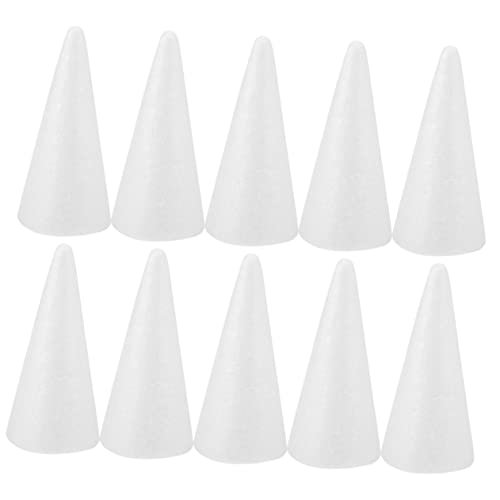 VILLFUL 10stücke Schaumstoffkegel Zum Selbermachen DIY-bastelkegel Für Weihnachten Baum Ornamente Leicht Und Sicher Geeignet Für Heimwerker Und Kinderspielzeug von VILLFUL