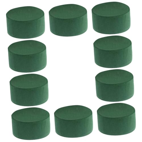 VILLFUL 10 Stück Blumenarrangement Schlamm Runde Blumensteckmasse Stark Wasserabsorbierend für Frische und Selbstgemacht Blumengestaltung Blumenzubehör für Floristen von VILLFUL