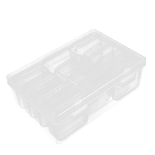VILLFUL 12 Stück Teiliges Aufbewahrungsbox Fächern Transparente Kunststoffbox mit Dicht Schließendem Deckel Vielseitiger Organizer für Kleine Perlen Schmuck Bastelbedarf und Nail Art von VILLFUL
