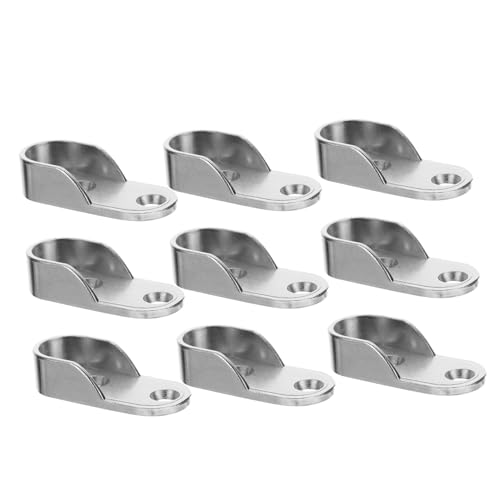 VILLFUL 12 Stück Teiliges Kleiderstangenhalter aus Robustem Eisen Rostbeständig Stabiler Kleiderstangenträger für Schrank Garderobenmontage Platzsparend und Installieren von VILLFUL