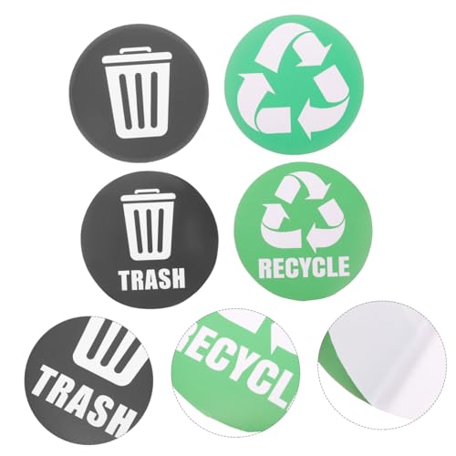 VILLFUL 12 Stück Teiliges Mülltonnen Aufkleber Selbstklebend PVC Mülltrennung Recycling Labels für Kleine Abfallbehälter und Papierkörbe zur Effizienten Müllsortierung VILLFUL 12 Stück Teiliges Mülltonnen Aufkleber Selbstklebend PVC Mülltrennung Recycling Labels für Kleine Abfallbehälter und Papierkörbe zur Effizienten Müllsortierung von VILLFUL