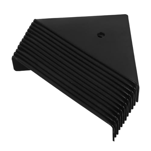 VILLFUL 12 Stück Teiliges Schwarze Möbel Dreieckwinkel aus Metall Stabile Eckwinkel Halterung für Schränke und Möbel Große Robuste Verbindungsstütze für Heim Büro Gewerbe VILLFUL 12 Stück Teiliges Schwarze Möbel Dreieckwinkel aus Metall Stabile Eckwinkel Halterung für Schränke und Möbel Große Robuste Verbindungsstütze für Heim Büro Gewerbe von VILLFUL