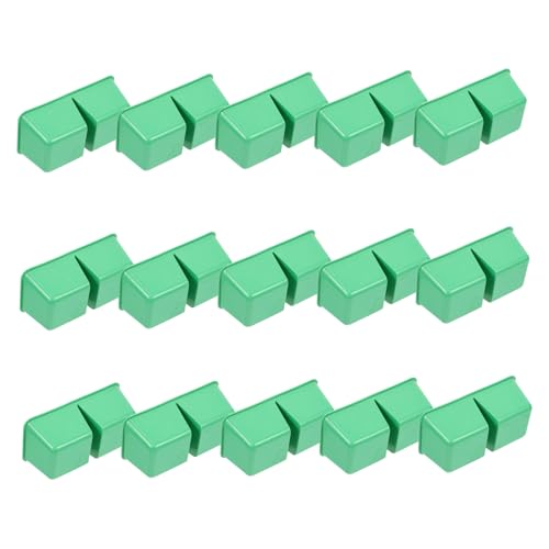 VILLFUL 15 Stück Teiliges Vogel Futterbehälter Futterschalen für Papageien und Vögel und Langlebig für Vogelkäfige Einfach zu Reinigen und Schnell zu Installieren von VILLFUL