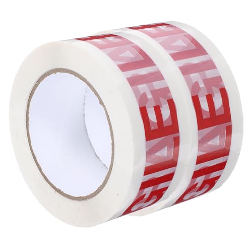 VILLFUL 2 Rollen Fragile Verpackungsband Rot Weiß Klebeband mit Englischer Warnung Zerbrechlich Selbstklebend Stark Reißfest Für Versand Umzug Glasverpackung VILLFUL 2 Rollen Fragile Verpackungsband Rot Weiß Klebeband mit Englischer Warnung Zerbrechlich Selbstklebend Stark Reißfest Für Versand Umzug Glasverpackung von VILLFUL