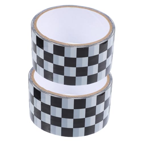 VILLFUL 2 Rollen Kariertes Paketklebeband Bopp Verpackungsband mit Hoher Klebkraft und Reißfest für Versand und Kartonversiegelung Multifunktional und Dekorativ VILLFUL 2 Rollen Kariertes Paketklebeband Bopp Verpackungsband mit Hoher Klebkraft und Reißfest für Versand und Kartonversiegelung Multifunktional und Dekorativ von VILLFUL