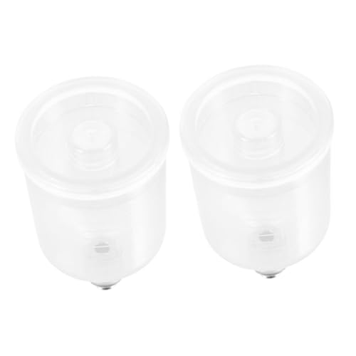 VILLFUL 2 Stück Airbrush-Set Airbrush -Topf austauschbar Airbrush-Mischbecher Becher zum Ausgießen von Farbe Pigmentbecher aus Lackspray Topf Plastik Transparent von VILLFUL