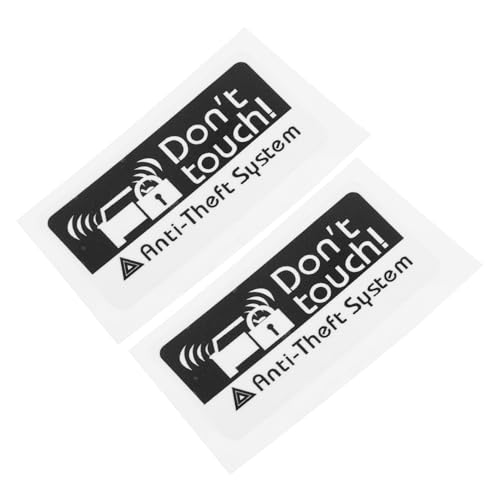 VILLFUL 2 Stück Auto Sicherheitsaufkleber Bitte Nicht Berühren Warnschild Diebstahlschutz Aufkleber Universelles Design für Pkw Suv Van von VILLFUL
