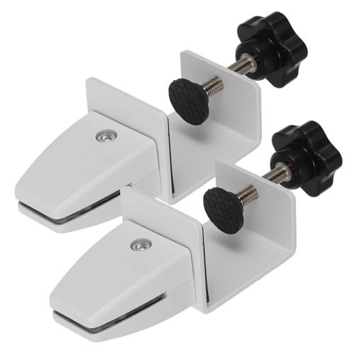 VILLFUL 2 Stück Desktop Partition Clip Aluminium Legierung Lochfreie Trennwand Halterung für Schreibtisch Stabil Verstellbar für Büro Home Office VILLFUL 2 Stück Desktop Partition Clip Aluminium Legierung Lochfreie Trennwand Halterung für Schreibtisch Stabil Verstellbar für Büro Home Office von VILLFUL