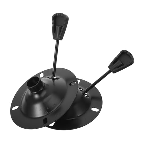 VILLFUL 2 Stück Drehplatte für Bürostühle Robuste Metallbasis Praktische Drehmechanik für Komfortable Nutzung Einfache Installation mit Sicherheitsplatte von VILLFUL