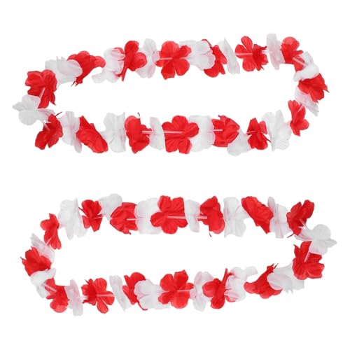 VILLFUL 2 Stück Hawaiian Blumenkette Tropische Wreath für Feiern und Feste Farbenfrohe Blumengirlanden für Nationalfeiertage und Partys für Gesellige Anlässe und Zusammenkünfte VILLFUL 2 Stück Hawaiian Blumenkette Tropische Wreath für Feiern und Feste Farbenfrohe Blumengirlanden für Nationalfeiertage und Partys für Gesellige Anlässe und Zusammenkünfte von VILLFUL