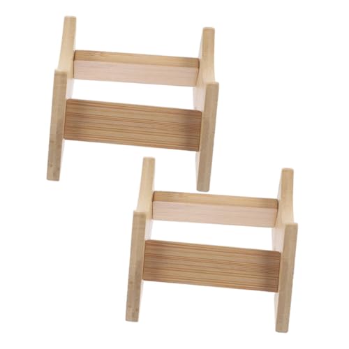 VILLFUL 2 Stück Holzfass Halter für Whiskey Behälter und Wasserkrüge Stabiler Halter für Thekenpräsentation und Bar Displays von VILLFUL
