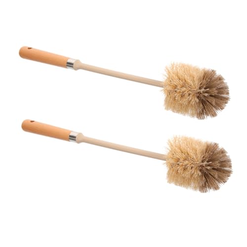 VILLFUL 2 Stück Holzgriff Toilettenbürste Langlebig Wiederverwendbar Waschbar mit Langem Griff Ergonomisch für Effektive Badezimmerreinigung und Hartnäckige Fleckenentfernung VILLFUL 2 Stück Holzgriff Toilettenbürste Langlebig Wiederverwendbar Waschbar mit Langem Griff Ergonomisch für Effektive Badezimmerreinigung und Hartnäckige Fleckenentfernung von VILLFUL