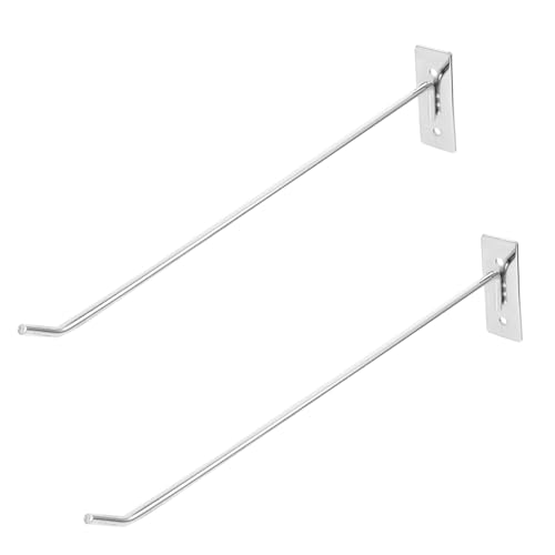 VILLFUL 2 Stück Metall Pegboard Haken Stark Lang Wandhaken für Lochwand Aufhängung Werkstatt Garage Regal Organizer von VILLFUL