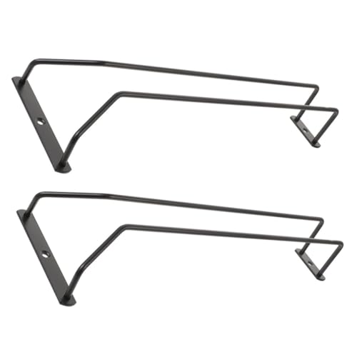 VILLFUL 2 Stück Metall Weinregal zum Aufhängen Platzsparendes Weinglashalter unter Schrank Robuster Glasständer für Küchen und Bars Einfache Montage Modernes Design von VILLFUL