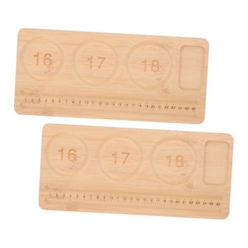 VILLFUL 2stücke Perlenbrett Für Schmuckherstellung Holztablett Mit Fächern Für Armbänder Und Perlenorganisation DIY-schmuckbrett Für Bastelarbeiten Und Reisen VILLFUL 2stücke Perlenbrett Für Schmuckherstellung Holztablett Mit Fächern Für Armbänder Und Perlenorganisation DIY-schmuckbrett Für Bastelarbeiten Und Reisen von VILLFUL