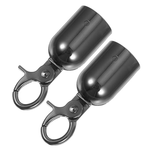 VILLFUL 2 Stück Seilendkappen mit Schnapphaken Robuste Metall Rope Hook für Sicherheitsabsperrungen und Geländer Dunkles Finish Wiederverwendbarer Schutz und Sichere Verbindung VILLFUL 2 Stück Seilendkappen mit Schnapphaken Robuste Metall Rope Hook für Sicherheitsabsperrungen und Geländer Dunkles Finish Wiederverwendbarer Schutz und Sichere Verbindung von VILLFUL