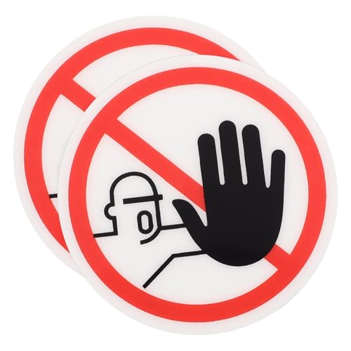 VILLFUL 2 Stück Sicherheitshinweis Aufkleber Bitte Nicht Berühren Warnschild Maschinenwarnung Selbstklebend Langlebig für Glatte Oberflächen zur Unfallverhütung VILLFUL 2 Stück Sicherheitshinweis Aufkleber Bitte Nicht Berühren Warnschild Maschinenwarnung Selbstklebend Langlebig für Glatte Oberflächen zur Unfallverhütung von VILLFUL
