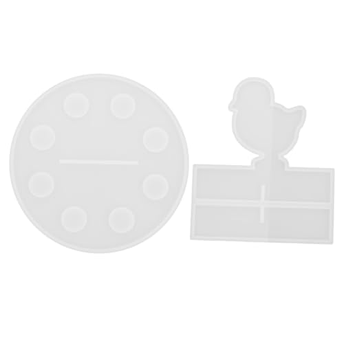 VILLFUL Silikonform für Kleine Hühner 2 Stück Selbstgemacht Lagerregalformen Antihaft Silikon Gießformen für Schmuck und Bastelarbeiten Dekorative Desktop Ornamente für Kreative Projekte von VILLFUL