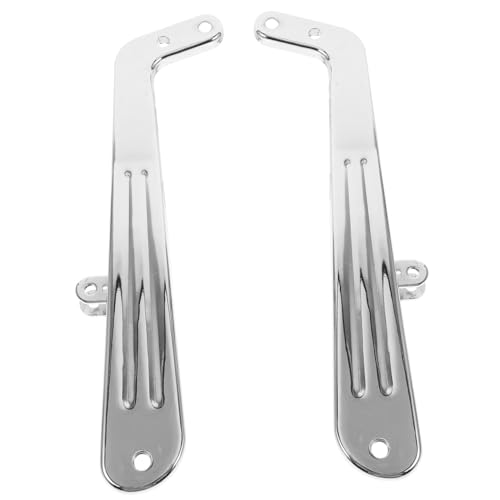 VILLFUL 2 Stück Stabile Bürostuhl Armlehnen aus Robustem Glänzend Verchromt als Ersatzteile für Friseurstühle Einfache Montage Langlebige Stuhlversorgung für Friseursalons und Haushalt von VILLFUL