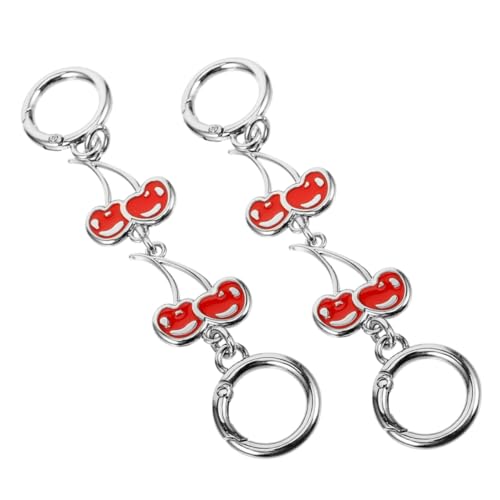 VILLFUL 2 Stück Tasche Kettenverlängerung Cherry Design Stabile Umhängekette Handtaschen Zubehör Strapazierfähige Ersatzkette für Modische Unterarmtaschen VILLFUL 2 Stück Tasche Kettenverlängerung Cherry Design Stabile Umhängekette Handtaschen Zubehör Strapazierfähige Ersatzkette für Modische Unterarmtaschen von VILLFUL