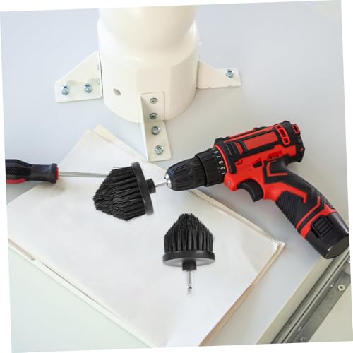 VILLFUL 2 Stück Teiliges Bohrmaschinenbürsten Vielseitiger Bohrbürstenaufsatz mit Robusten Borsten für Gründliche Reinigung von Fugen Fahrzeugen Fliesen und Schwer Zugänglichen Stellen von VILLFUL