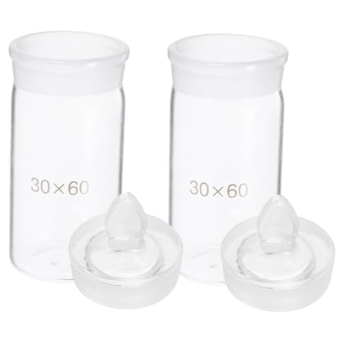 VILLFUL 2 Stück Teiliges Labor Wiegeflaschen aus Glas Kleine Kompakte Weighing Bottles für Präzise Laborproben für Chemische Experimente und Wissenschaftliche Anwendungen VILLFUL 2 Stück Teiliges Labor Wiegeflaschen aus Glas Kleine Kompakte Weighing Bottles für Präzise Laborproben für Chemische Experimente und Wissenschaftliche Anwendungen von VILLFUL