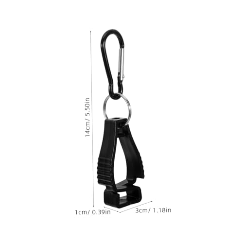 VILLFUL 2 Stück Teiliges Outdoor Gürtelclip aus Robustem Kunststoff Vielseitige Haken zum Befestigen von Handtuch Sonnenbrille Handschuh und Hut Praktischer Camping Hängering für Wanderer von VILLFUL