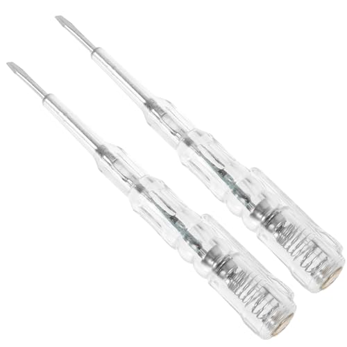 VILLFUL 2 Stück Teiliges Spannungsprüfer schraubendreher Elektrischer Stromkreistester Multifunktionaler Spannungstester stift Geeignet für Haushalt Werkstatt Kfz und Motorräder VILLFUL 2 Stück Teiliges Spannungsprüfer schraubendreher Elektrischer Stromkreistester Multifunktionaler Spannungstester stift Geeignet für Haushalt Werkstatt Kfz und Motorräder von VILLFUL