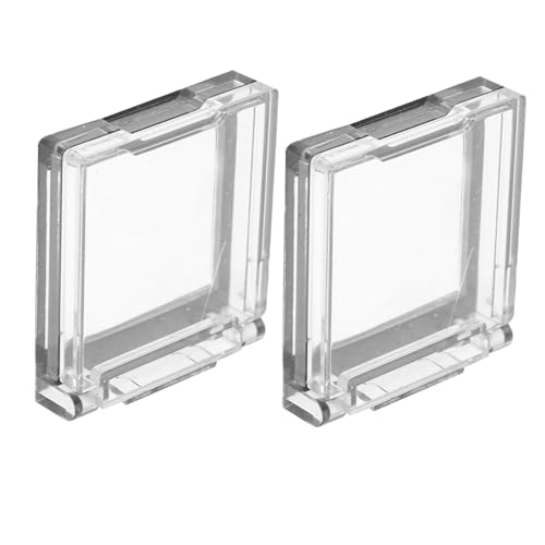 VILLFUL 2 Stück Teiliges Transparentes Tastenschutz Cover aus Strapazierfähigem Kunststoff mit Selbstklebender Rückseite Schutz für Start und Power Tasten an Waschmaschine und von VILLFUL