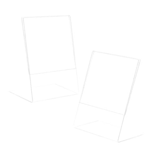 VILLFUL 2 Stück Transparente Acryl Tischaufsteller Klarer Doppelseitiger Bilderrahmen mit Abgerundeten Ecken Stabiler und Verschleißfester Foto und Posterhalter für Büro und Zuhause VILLFUL 2 Stück Transparente Acryl Tischaufsteller Klarer Doppelseitiger Bilderrahmen mit Abgerundeten Ecken Stabiler und Verschleißfester Foto und Posterhalter für Büro und Zuhause von VILLFUL