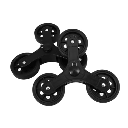 VILLFUL 2 Stück Treppensteiger Dreieckräder für Einkaufswagen Robuste Kunststoffrollen mit Hoher Tragfähigkeit Langlebig und Verformungsbeständig für Treppen und Tägliche Nutzung Einfache VILLFUL 2 Stück Treppensteiger Dreieckräder für Einkaufswagen Robuste Kunststoffrollen mit Hoher Tragfähigkeit Langlebig und Verformungsbeständig für Treppen und Tägliche Nutzung Einfache von VILLFUL