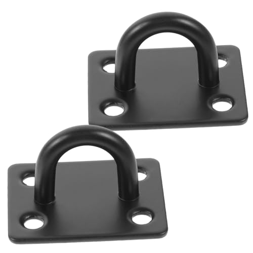 VILLFUL 2 Stück U Förmige Deckenhaken Schwerlast Pad Eye Plates Rostfrei Einfach zu Montieren Vielseitig für Garage Zimmer Veranda und Dachbalken Geeignet von VILLFUL