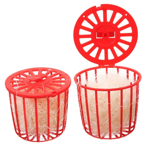 VILLFUL 2 Stück Vogelkäfig Nestschale mit Jute für Papageien Stabile Nistschale aus Kunststoff Langlebiges Vogelnest für Wellensittiche und Tauben Geeignet für Brut und Nistumgebung VILLFUL 2 Stück Vogelkäfig Nestschale mit Jute für Papageien Stabile Nistschale aus Kunststoff Langlebiges Vogelnest für Wellensittiche und Tauben Geeignet für Brut und Nistumgebung von VILLFUL