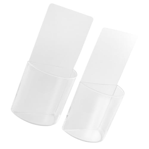 VILLFUL 2 Stück Wandhalterung für Fernbedienungen Selbstklebend ohne Bohren Kunststoff Halterung für Klimaanlagen-controller Wohnzimmer Organizer Praktisch und Platzsparend von VILLFUL