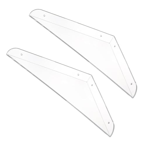 VILLFUL 2 Stück Wandregal Schweberegal zur Wandmontage Multifunktionale Aufbewahrung für Schlafzimmer Wohnzimmer Küche und Badezimmer Transparentes Design für Modernen Stil von VILLFUL