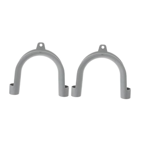VILLFUL 2 Stück Waschmaschine Ablaufschlauch Halter U Förmiger Haken mit Einstellbarer für Sichere Rohrpositionierung und Wasserflusskontrolle Robust und Langlebig von VILLFUL