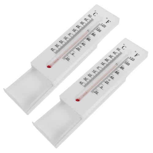 VILLFUL 2 Stück Wetterfeste Thermometer Schlüsselversteck Box Wandmontage Platzsparend Robuste Aufbewahrung für Außenbereich und Schlüssel Sicheres Versteck für Ersatzschlüssel von VILLFUL