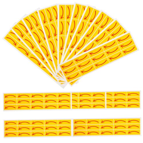 VILLFUL 20 Stück Aufkleber für Boden und Wand Starke Haftung Abziehbar Wetterfest Langlebige Pvc klebefolie Richtungsanzeige für Sichere Wegführung Praktische Markierungsaufkleber von VILLFUL