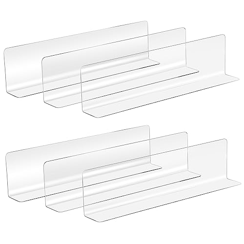 VILLFUL 20 Stück Förmige Regaltrennwand Transparent PVC für Supermärkte Flexibel zur Organisation von Langlebiges Material Höhe von VILLFUL