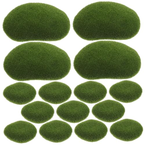 VILLFUL 20 Stück Künstliche Moossteine Grün Dekorative Moosbälle Langlebig Leicht Vielseitig für Blumenarrangements Tischdekoration Bastelprojekte Garten Wohnraumgestaltung VILLFUL 20 Stück Künstliche Moossteine Grün Dekorative Moosbälle Langlebig Leicht Vielseitig für Blumenarrangements Tischdekoration Bastelprojekte Garten Wohnraumgestaltung von VILLFUL