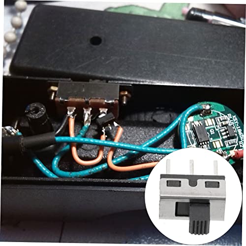 VILLFUL 20 Stück Poliger Vertikaler Hochknopf Schiebeschalter Positionen Panel Montage Pin Abstand Hebelhöhe für Audio und Mikrosteuerung Instrumente von VILLFUL