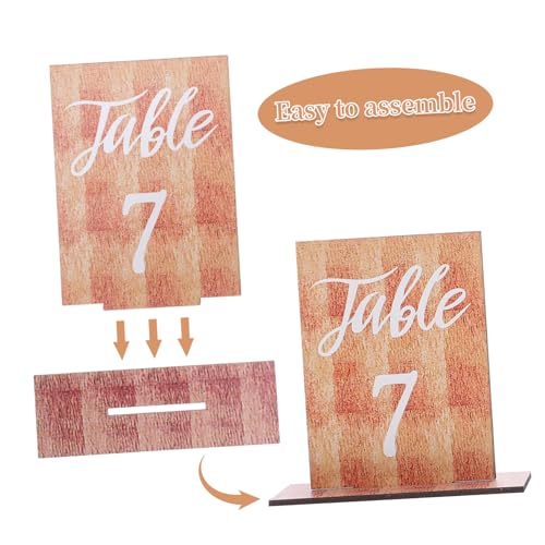 VILLFUL 20 Stück Teiliges Holz Tischnummern Selbststehend Klare Nummern Rustikale Hochzeitstischdekoration Für Bankett Restaurant Party Sitzplatzorganisation VILLFUL 20 Stück Teiliges Holz Tischnummern Selbststehend Klare Nummern Rustikale Hochzeitstischdekoration Für Bankett Restaurant Party Sitzplatzorganisation von VILLFUL